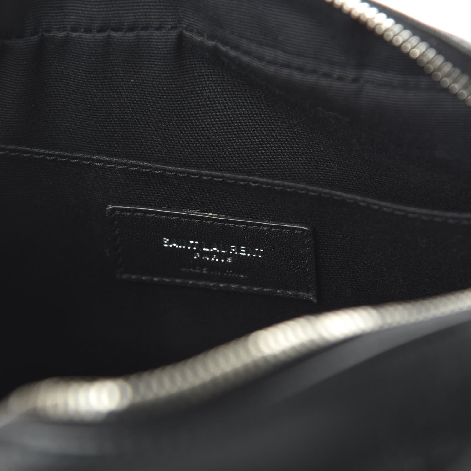 Saint Laurent Lambskin Monogram Small Lou Camera Bag Black 8 of 10