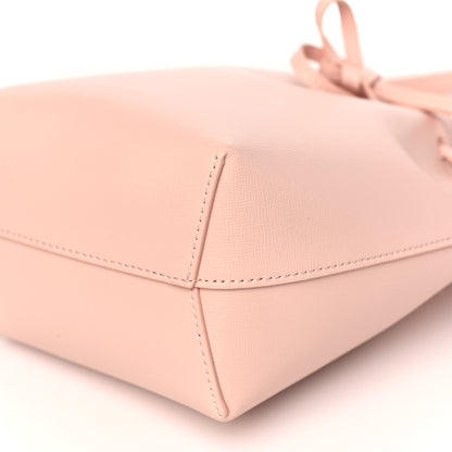 Mansur Gavriel Saffiano Mini Mini Bucket Bag Dahlia 10 of 10