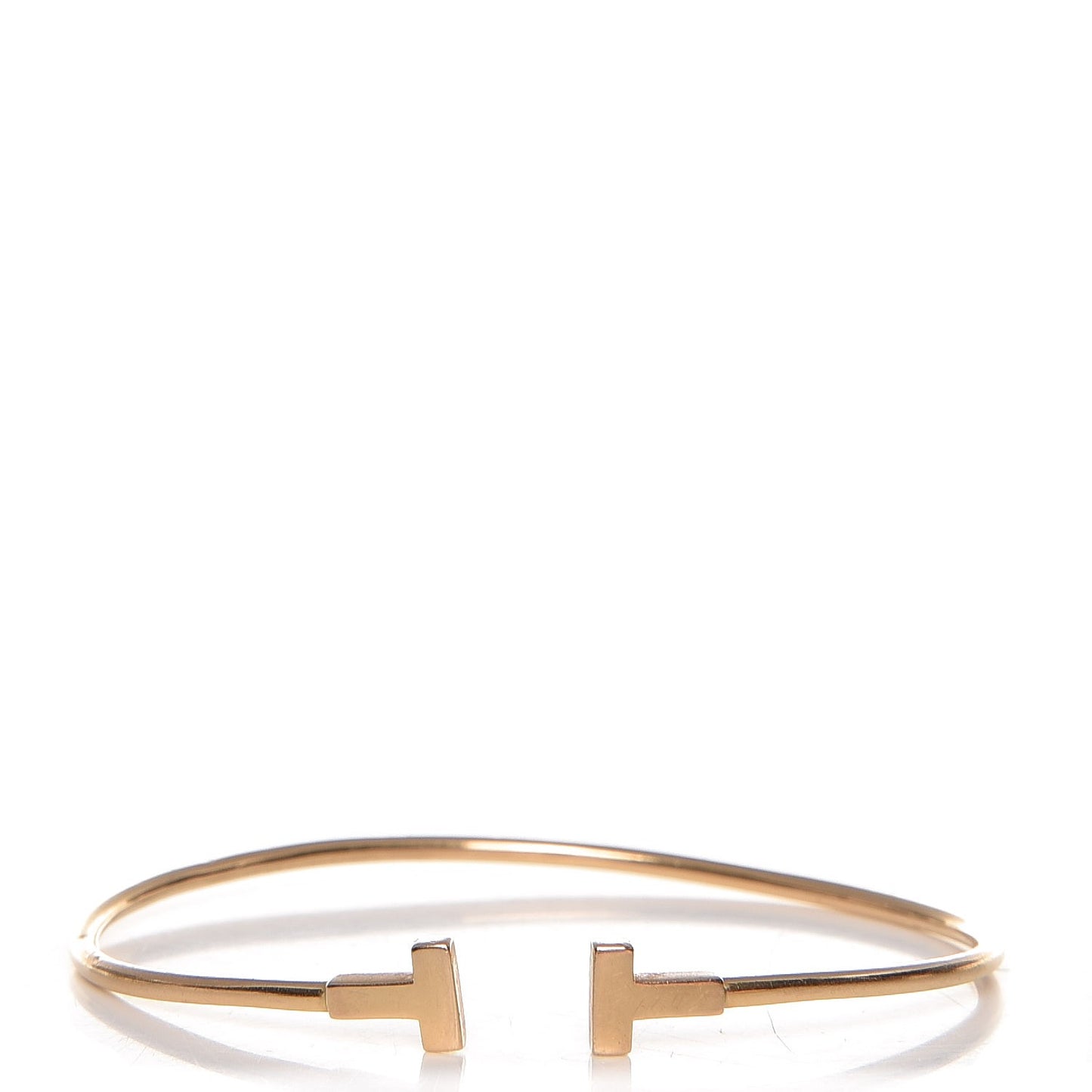 18K Yellow Gold Narrow T Wire Bracelet