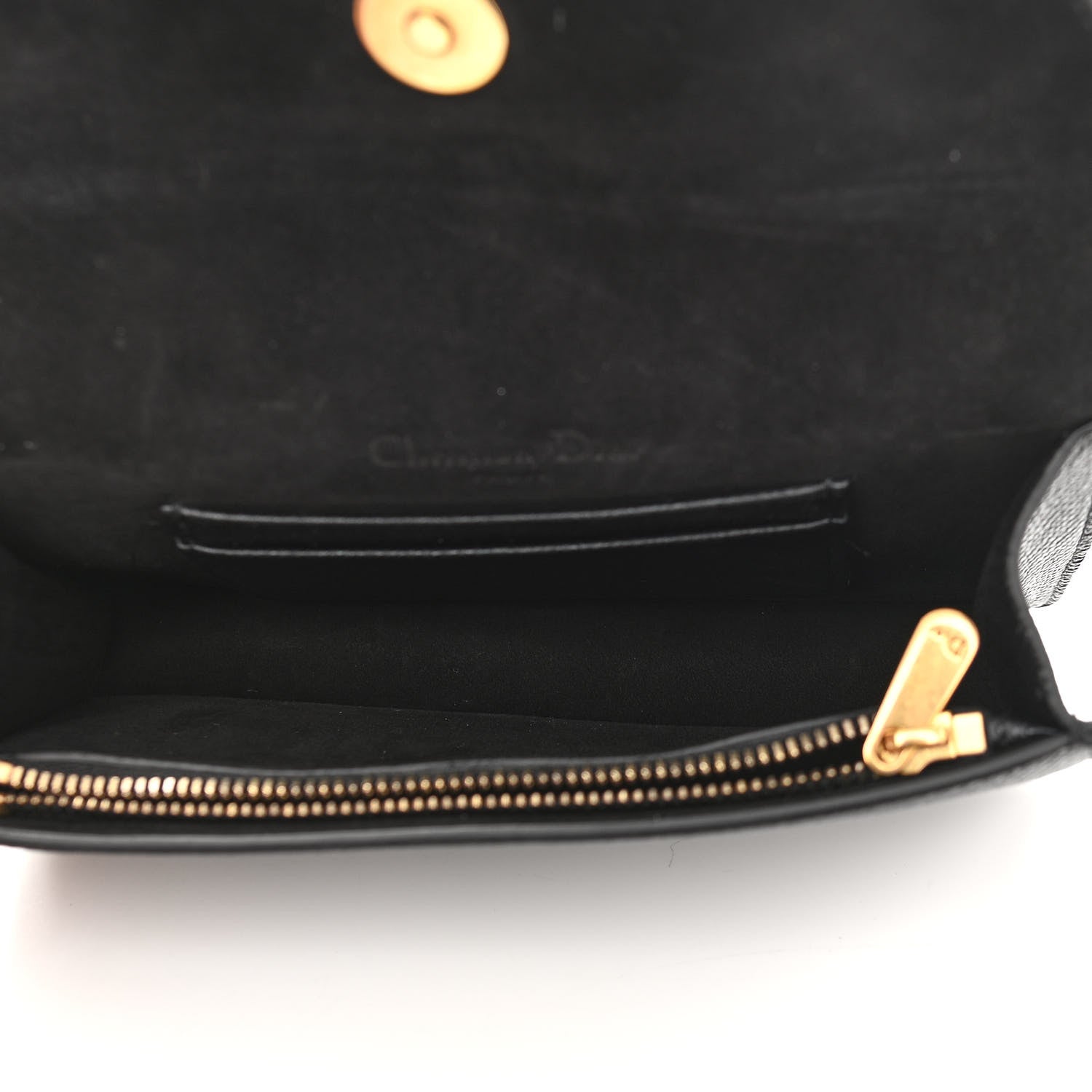 Christian Dior Grained Calfskin Saddle Belt Bag Black 4 of 8