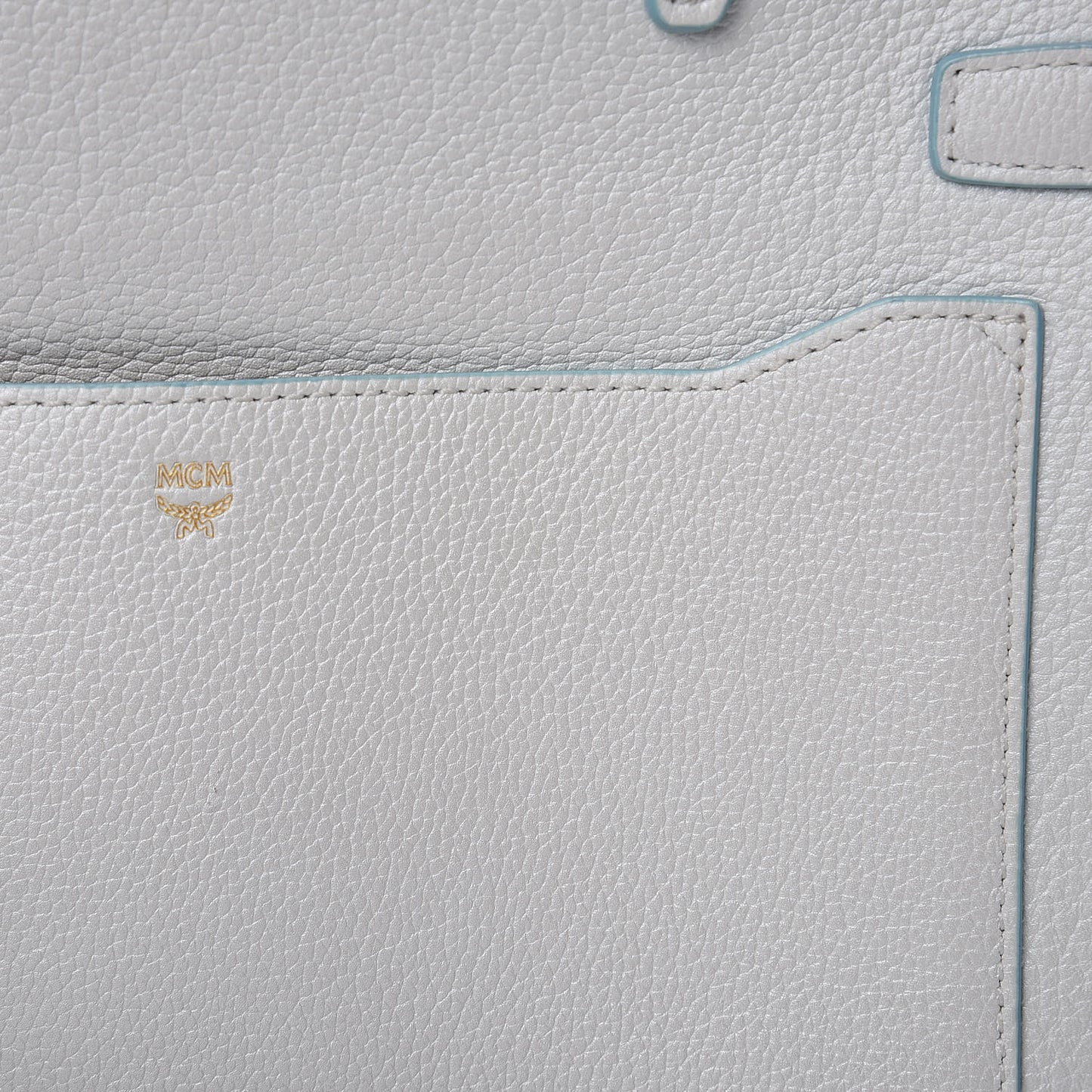 Grained Calfskin Large Milla Convertible Backpack White