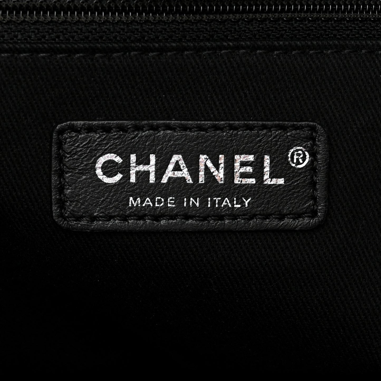 Canvas Pearl Medium Deauville Tote Black