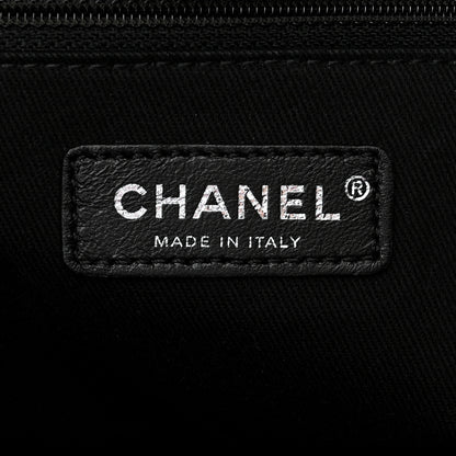 Chanel Canvas Pearl Medium Deauville Tote Black 6 of 11