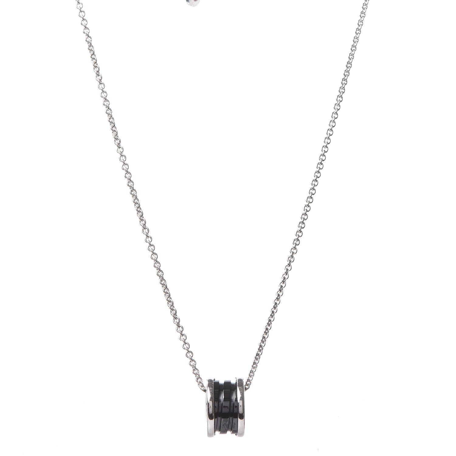 Bulgari Sterling Silver Ceramic Save The Children Pendant Necklace 1 of 9