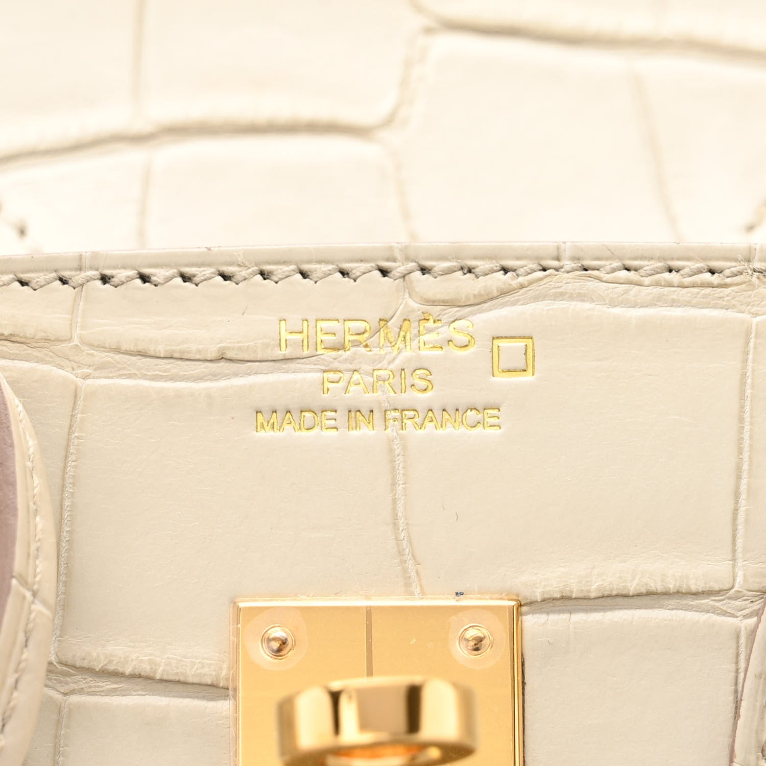 Hermes Matte Alligator Birkin Sellier 25 Beton 6 of 11