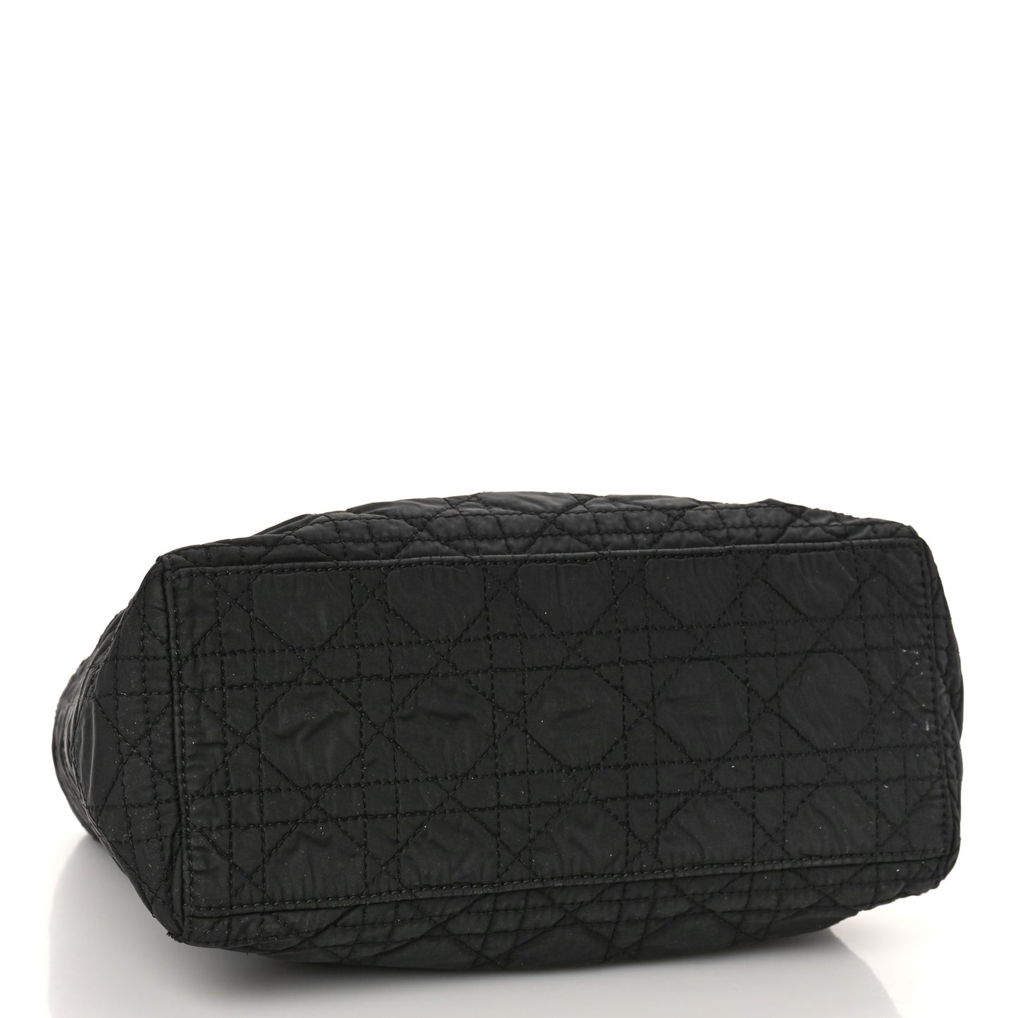 Nylon Cannage Medium Lady Dior Black