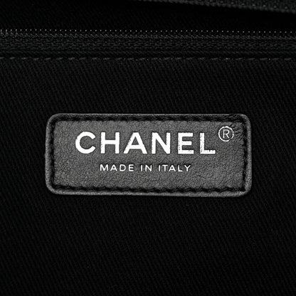 Chanel Denim Deauville Bowling Bag Dark Blue 6 of 11