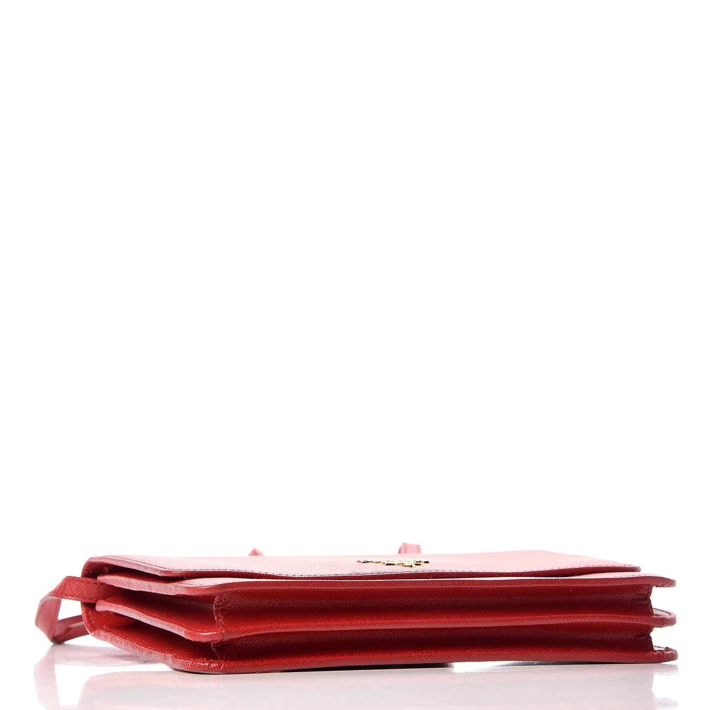 Saffiano Metal Flap Wallet With Strap Fuoco