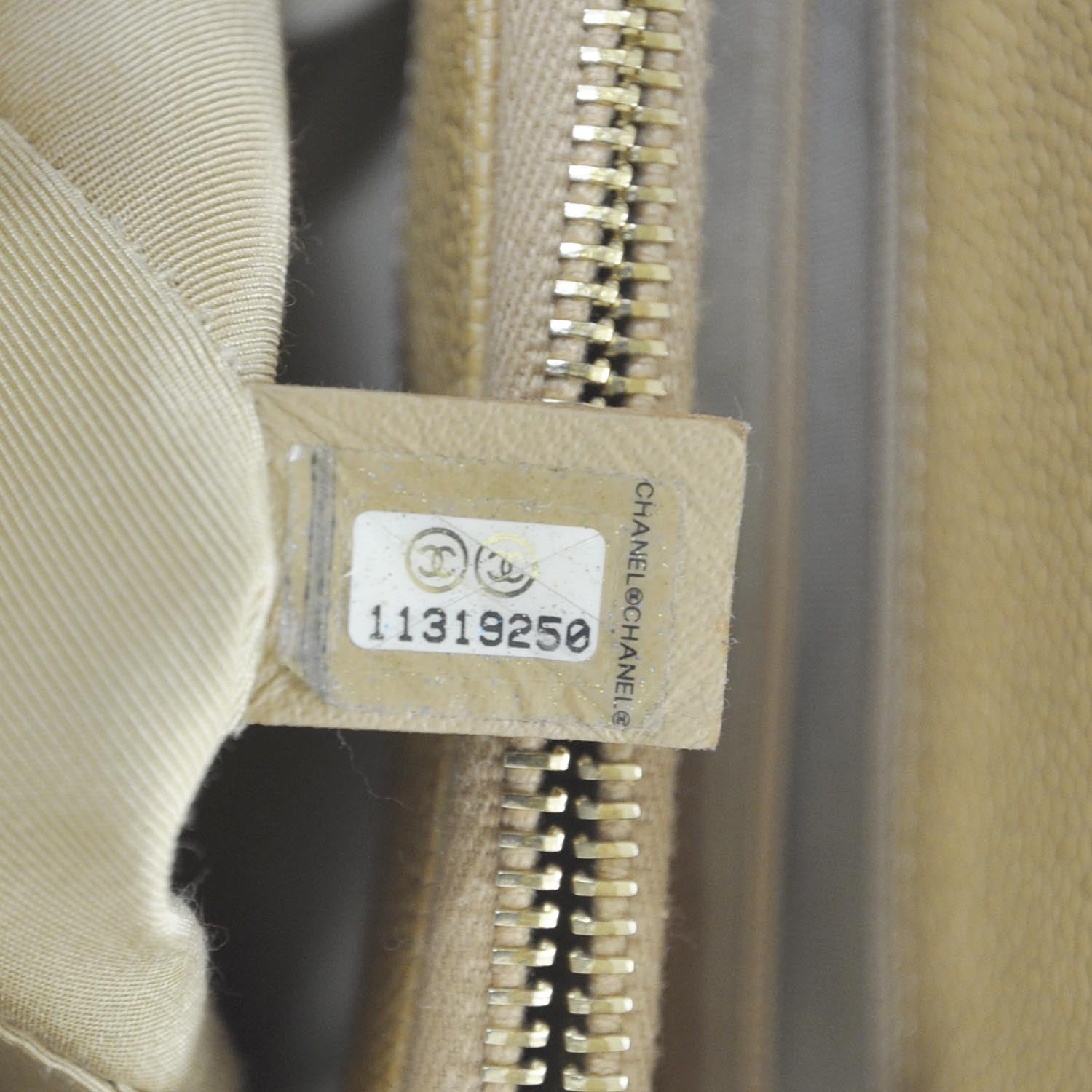 Chanel Caviar Quilted Grand Shopping Tote GST Beige 8 of 10