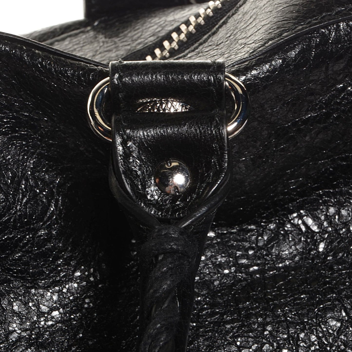 Agneau Giant 12 Silver Hardware Work Black