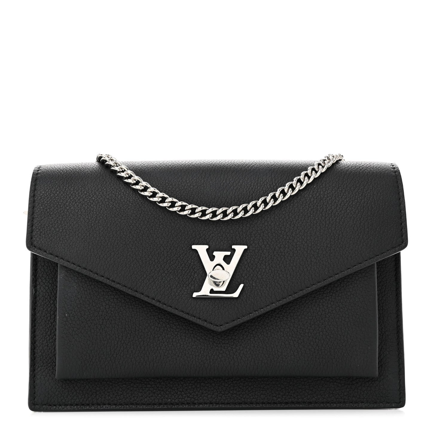 Soft Calfskin My Lockme Chain Pochette Black