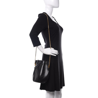 Saint Laurent Smooth Calfskin Small Talitha Bucket Bag Black 2 of 9