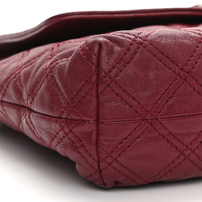 Marc Jacobs Lacquered Lambskin Quilted The Large Single Flap Bordeaux 8 of 9