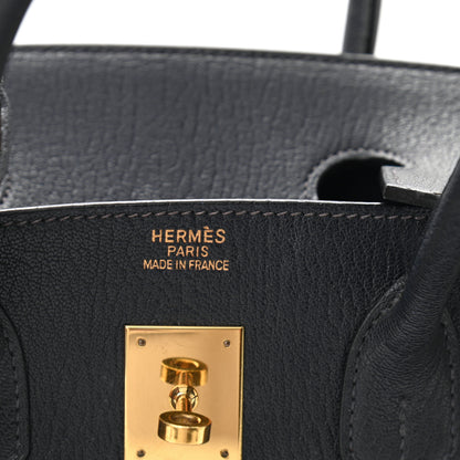 Hermes Chevre de Coromandel Birkin 35 Bleu Indigo 6 of 10
