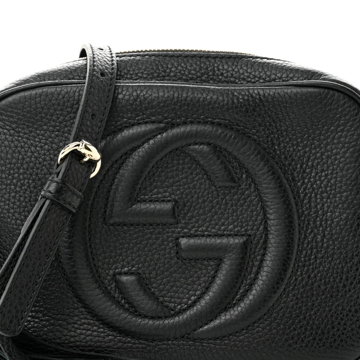Gucci Pebbled Calfskin Small Soho Disco Bag Black 8 of 10