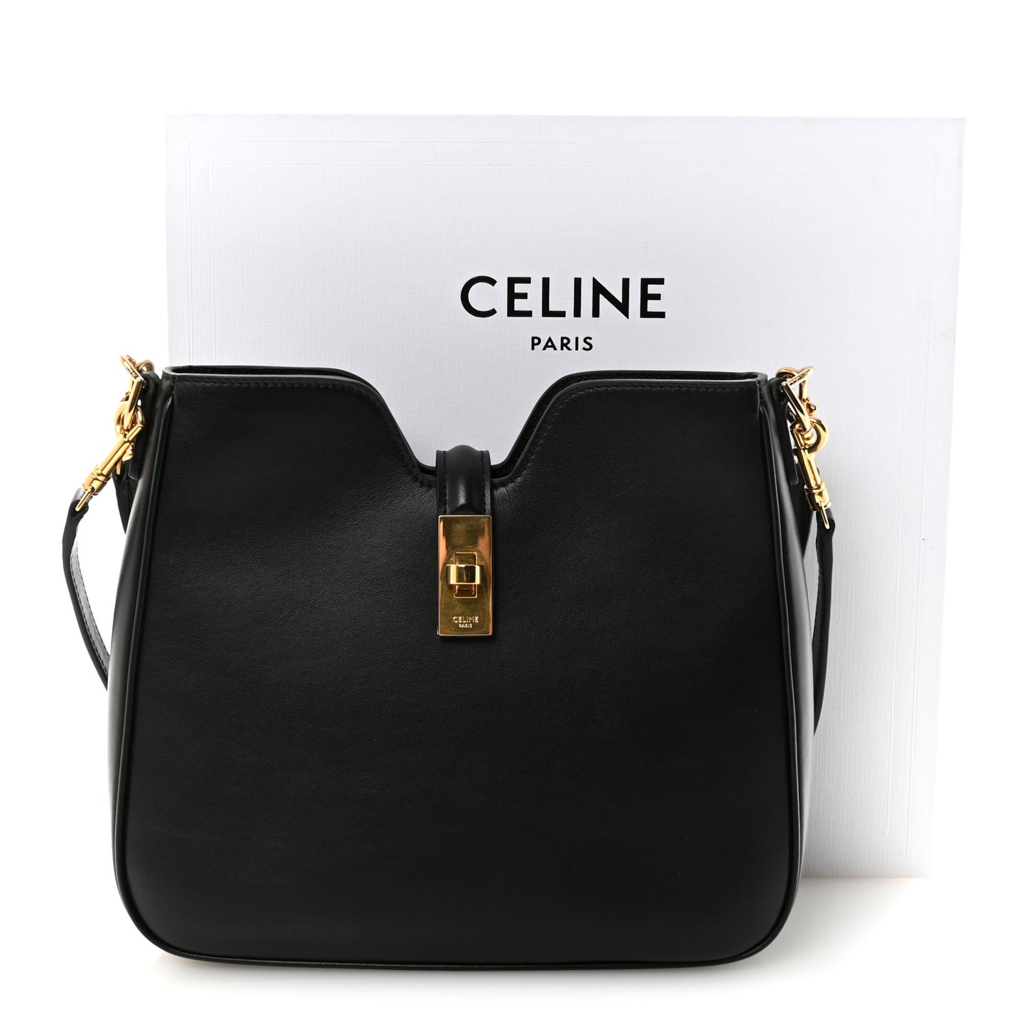Smooth Calfskin Small Camille 16 Soft Bag Black