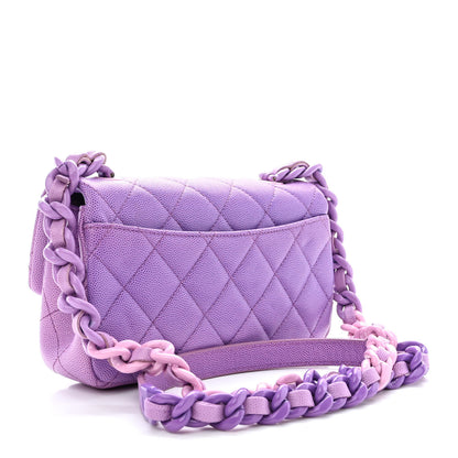 Chanel Shaded Caviar Quilted My Everything Small Flap Purple Light Purple 3 of 11