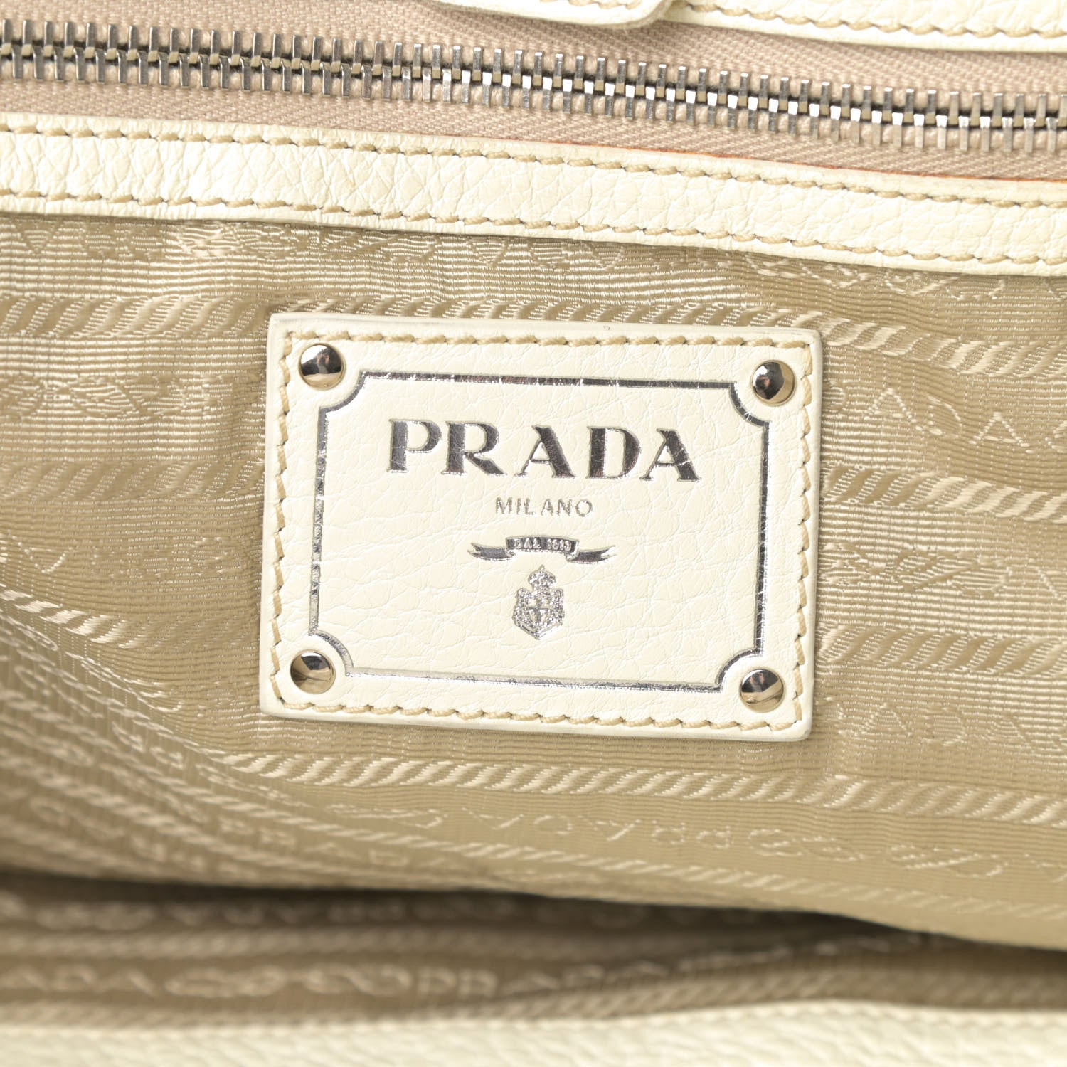 Prada Vitello Daino Tote Talco 6 of 15
