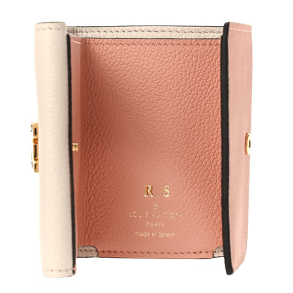 Louis Vuitton Calfskin Lockmini Wallet Quartz Rose Trianon 5 of 8