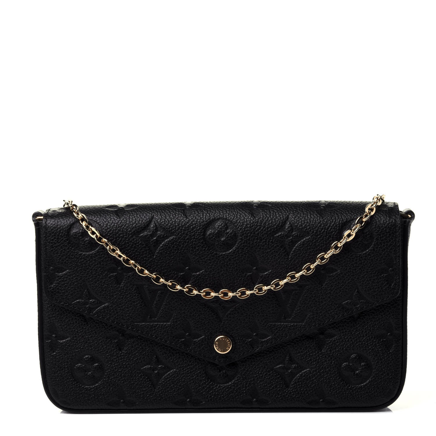 Louis Vuitton Empreinte Pochette Felicie Chain Wallet Black 1 of 5