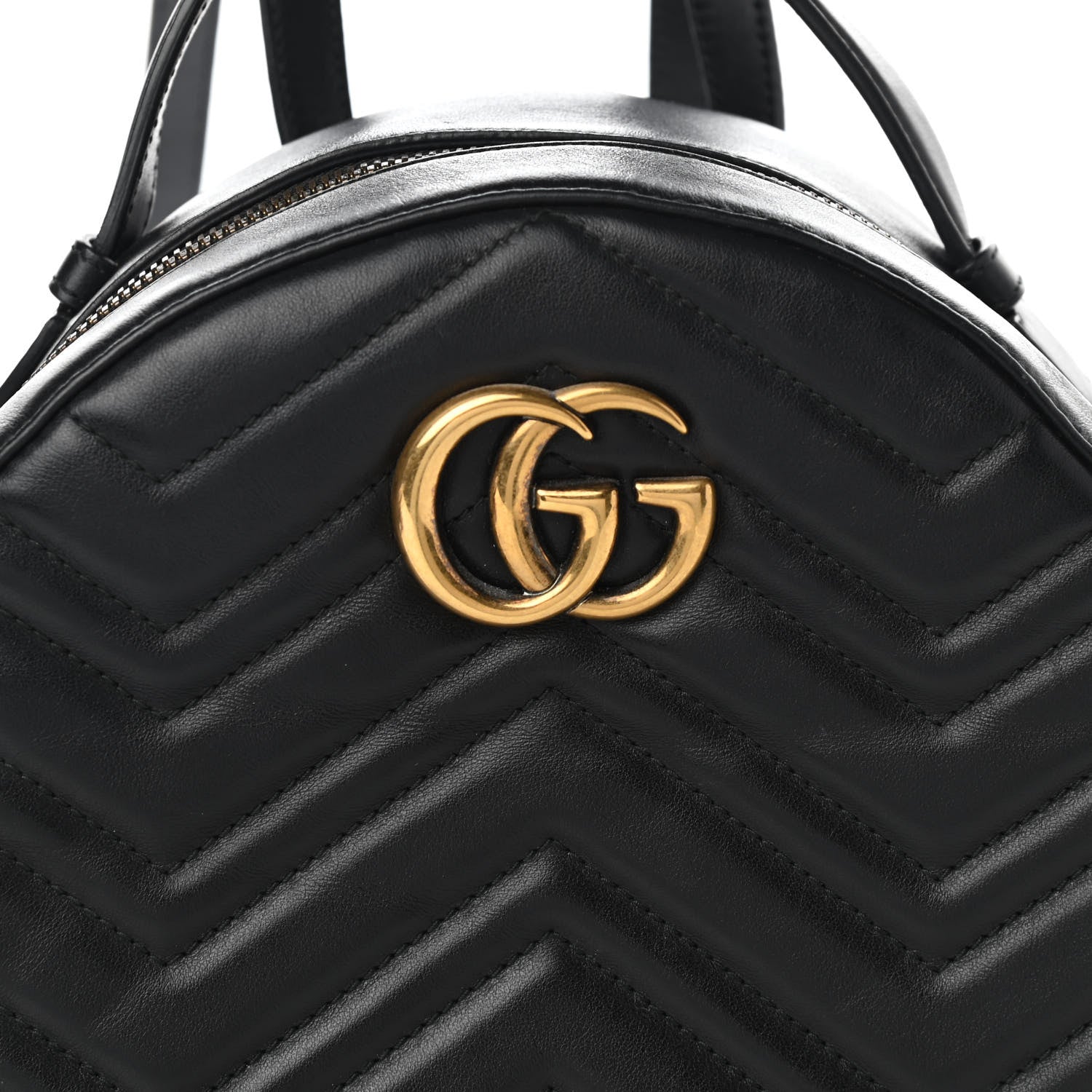 Gucci Calfskin Matelasse GG Marmont Backpack Black 8 of 12