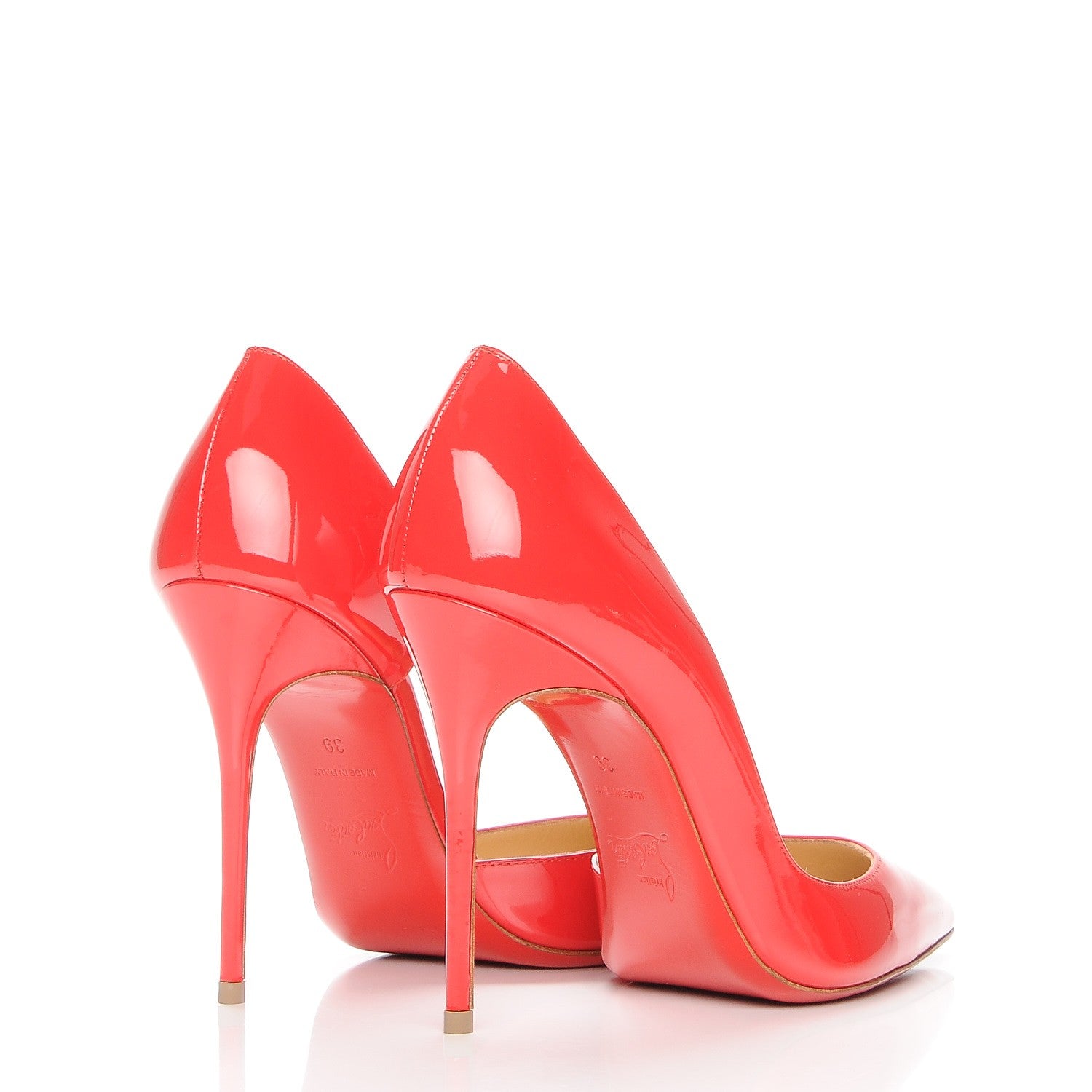Christian Louboutin Patent Iriza 100 Pumps 39 Pavot 4 of 8