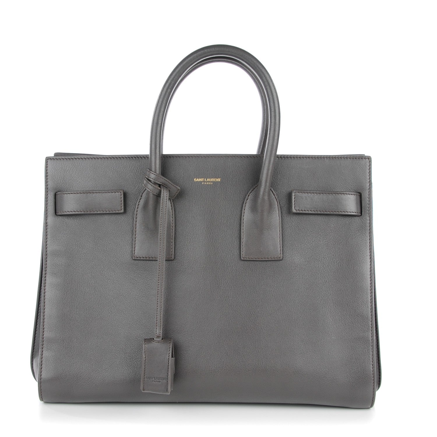 Saint Laurent Calfskin Small Sac De Jour Fog 1 of 7