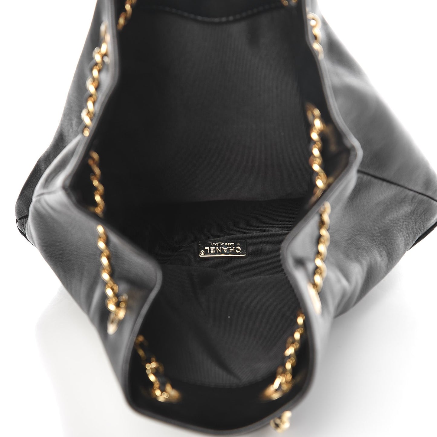 Lambskin Quilted Large In Seoul Backpack Navy