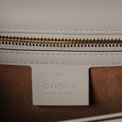 Gucci Calfskin Small Sylvie Shoulder Bag Off White 6 of 9