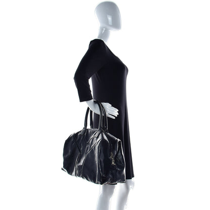 Saint Laurent Textured Patent Medium Easy Y Bag Black 2 of 15
