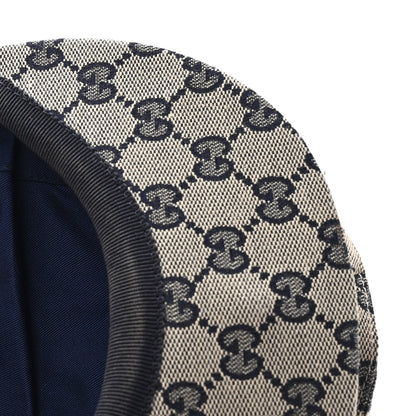 Gucci Monogram Flat Cap XL Navy 10 of 10