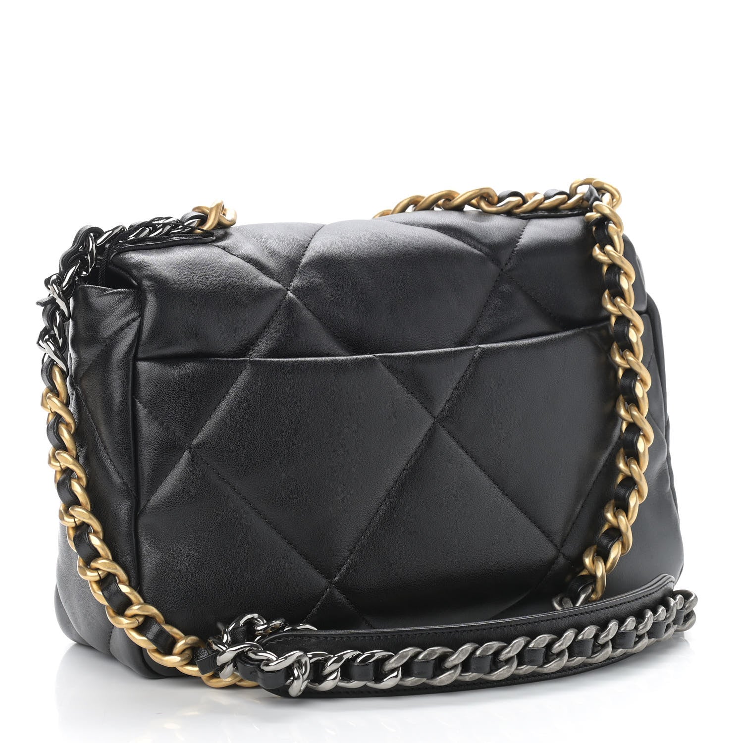 Chanel Lambskin Quilted Medium Chanel 19 Flap Black 3 of 11