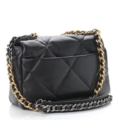 Chanel Lambskin Quilted Medium Chanel 19 Flap Black 3 of 11