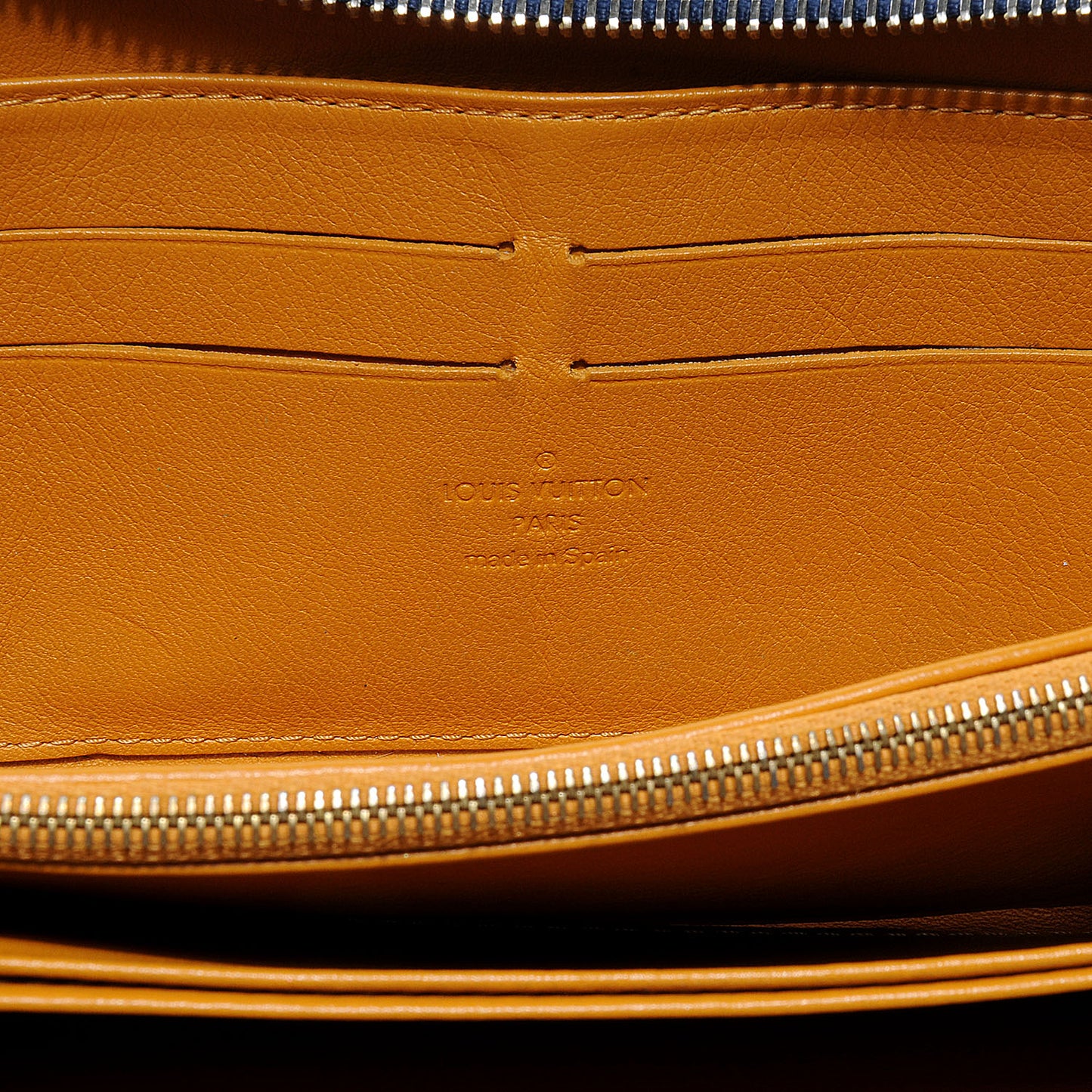 Denim Zippy Wallet Blue