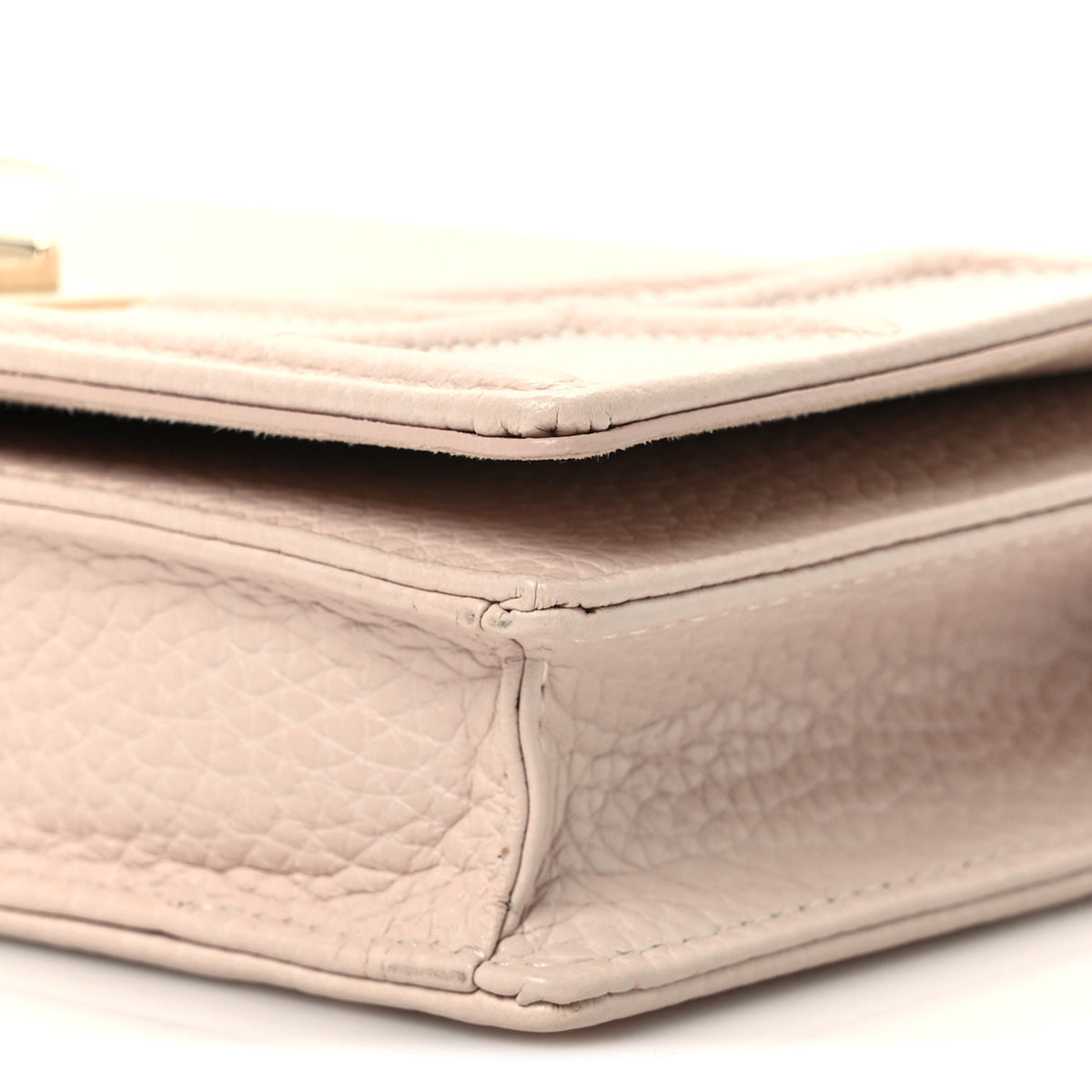Christian Dior Grained Calfskin Diorama Wallet on Chain Pouch Rose Poudre 9 of 9
