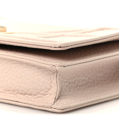 Christian Dior Grained Calfskin Diorama Wallet on Chain Pouch Rose Poudre 9 of 9