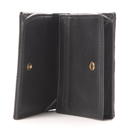 Gucci Calfskin Matelasse GG Marmont Card Case Wallet Black 5 of 12