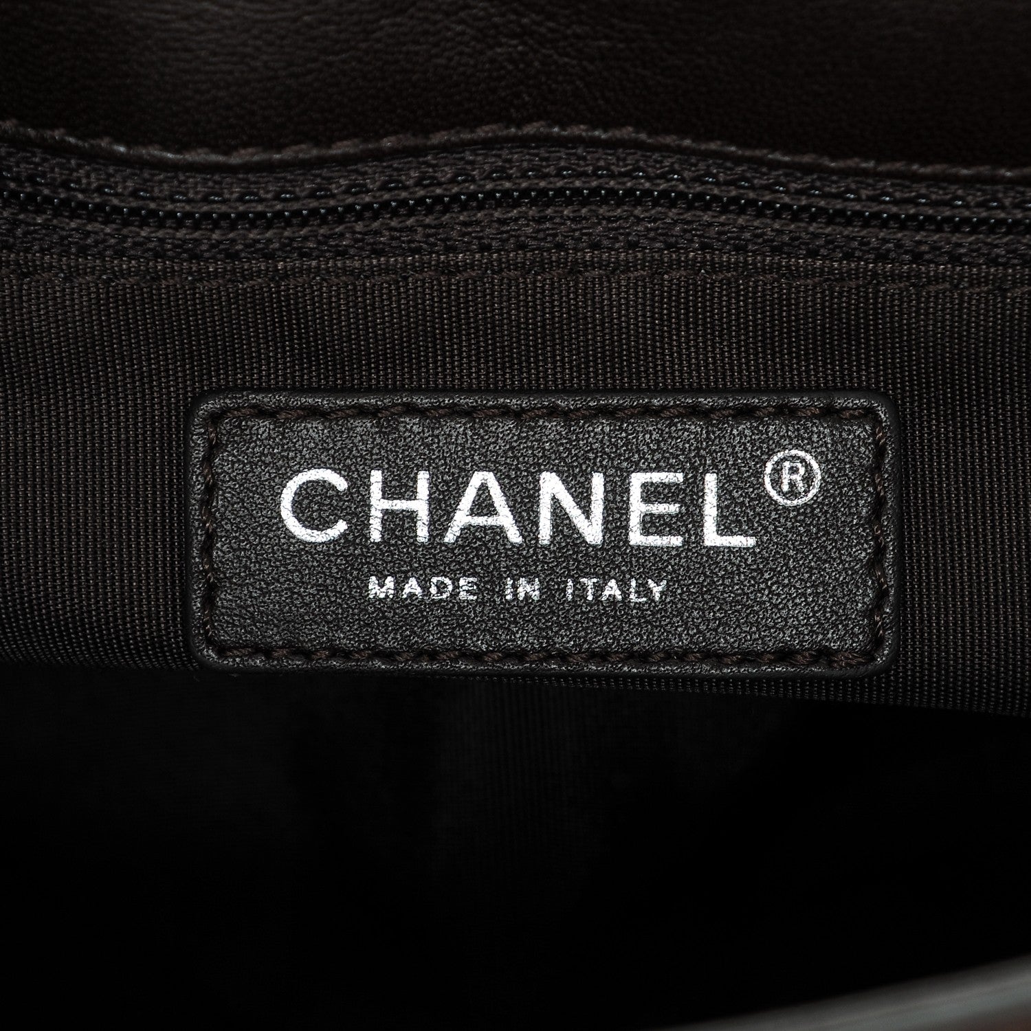 Chanel Lambskin Pony Hair Saddle Bag Dark Brown 7 of 8
