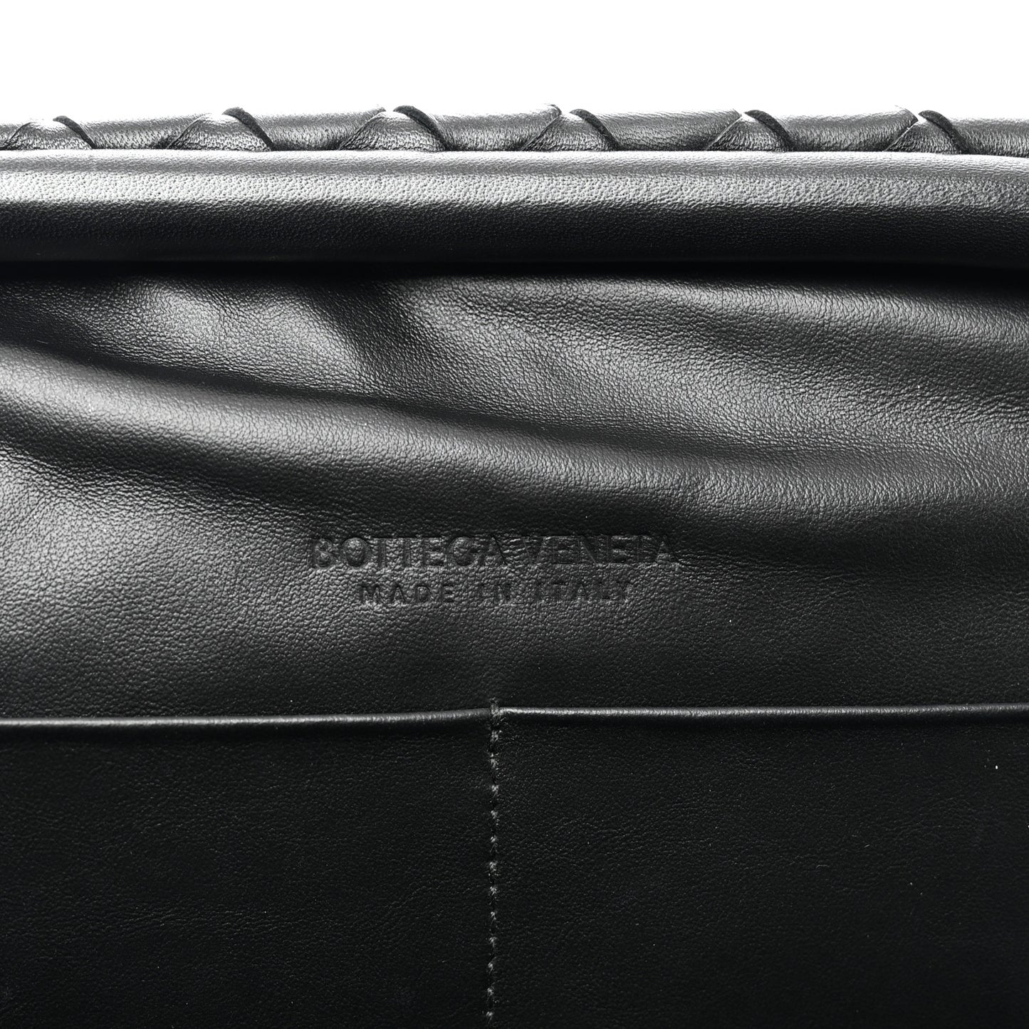 Nappa Intrecciato Clutch Black