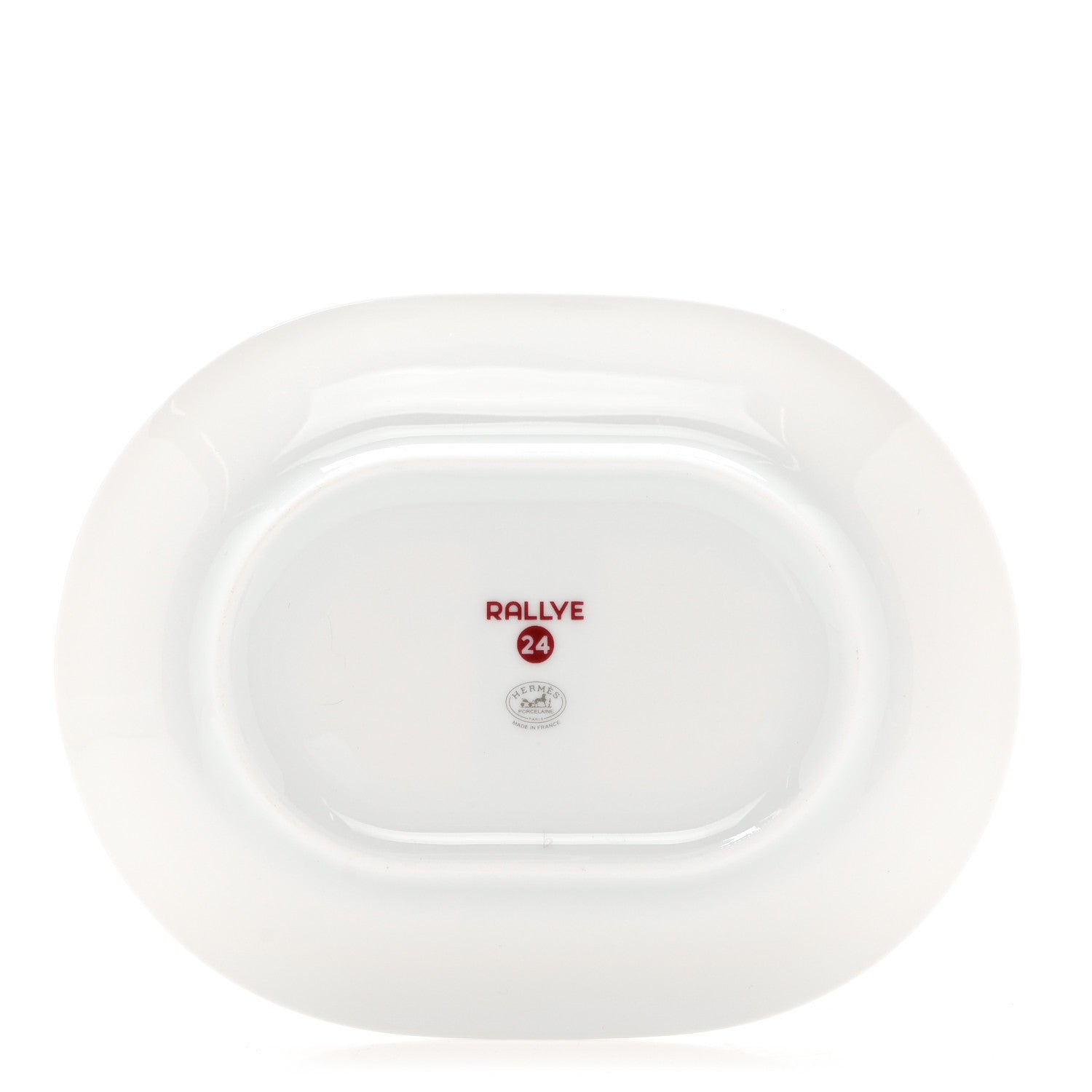 Hermes Porcelain Rallye 24 Mini Oval Plate 2 of 5