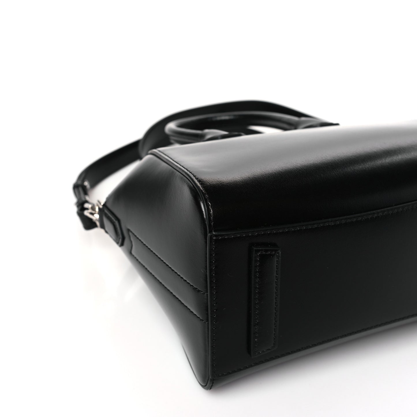 Shiny Lord Calfskin Mini Antigona Black