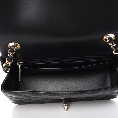 Chanel Lambskin Quilted Mini Rectangular Flap Black 5 of 8