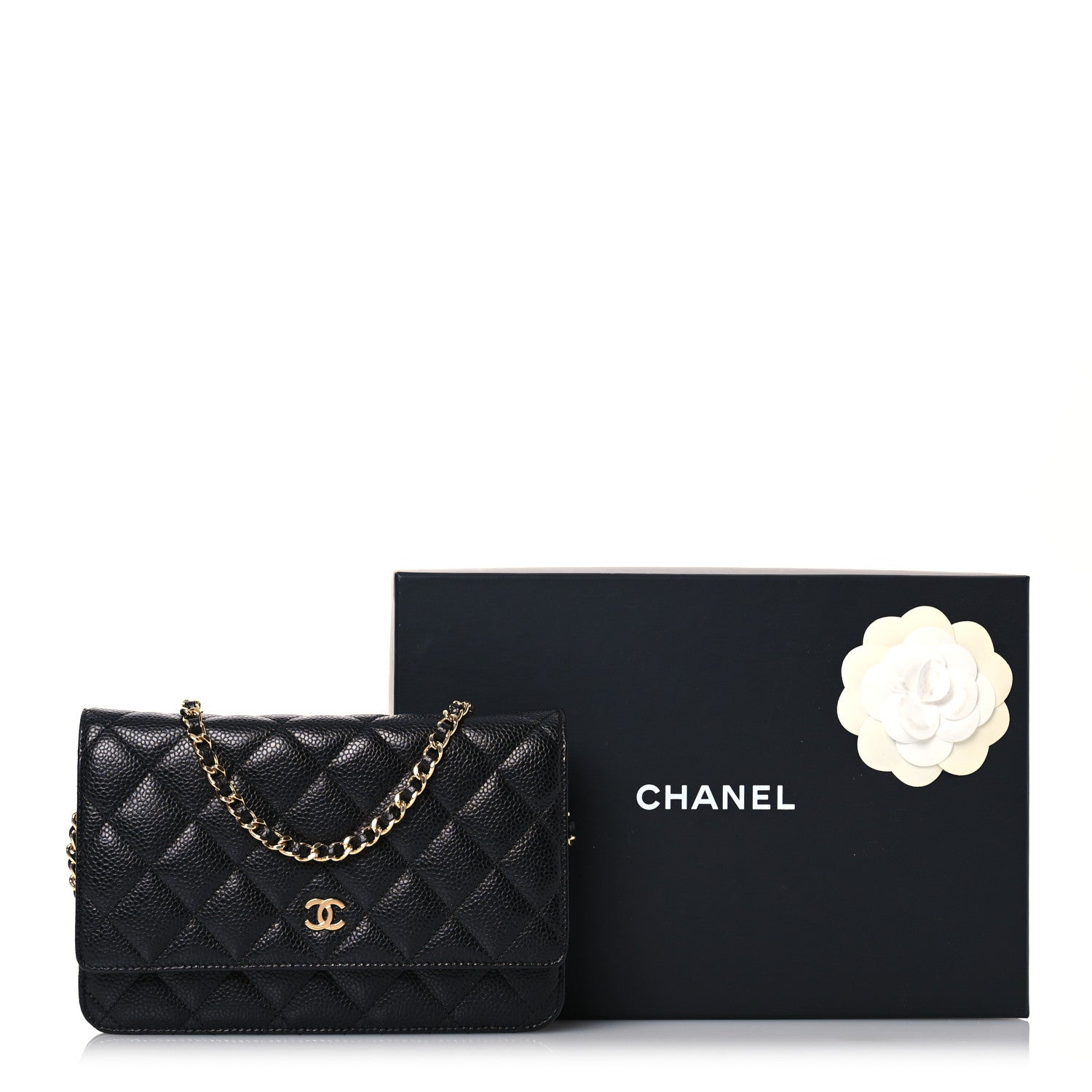 Chanel Caviar Quilted Wallet on Chain WOC Black 19 of 19