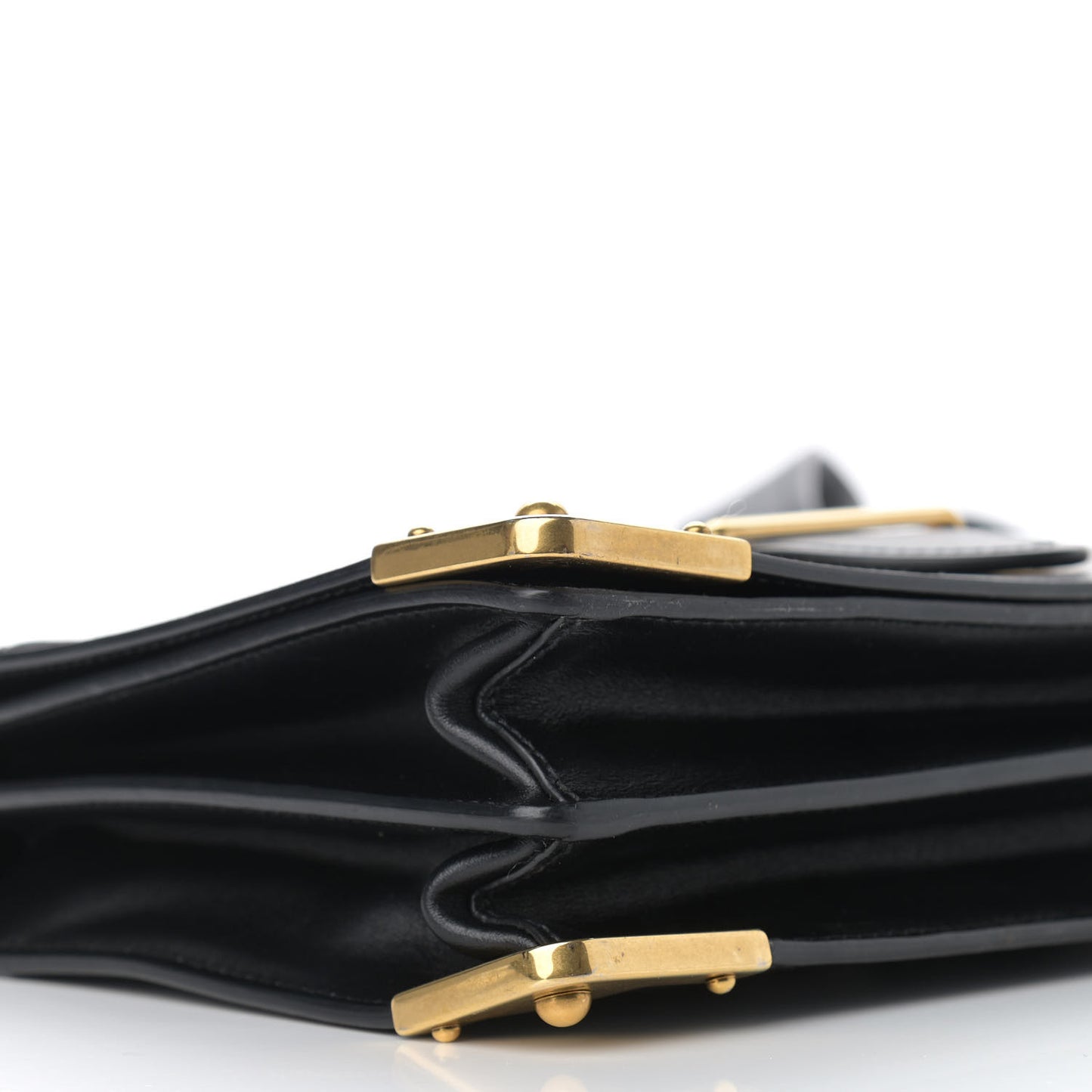 City Calf Saffiano Large Cahier Bag Black