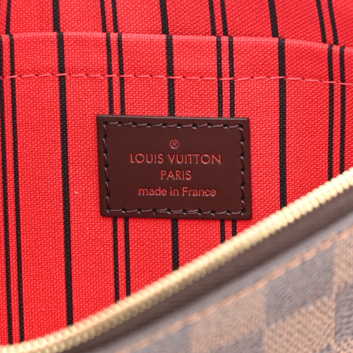 Louis Vuitton Damier Ebene Neverfull MM GM Pochette 6 of 7
