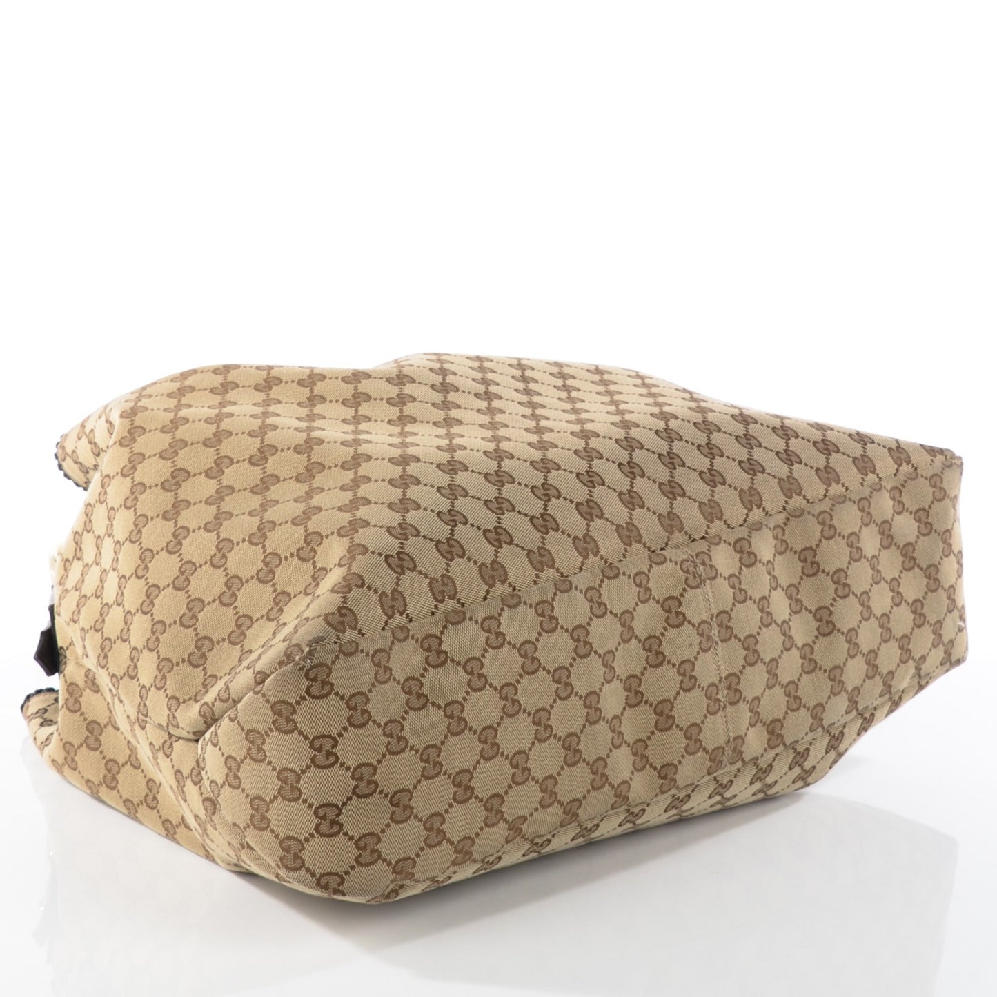 Monogram Large Horsebit Chain Hobo Dark Brown