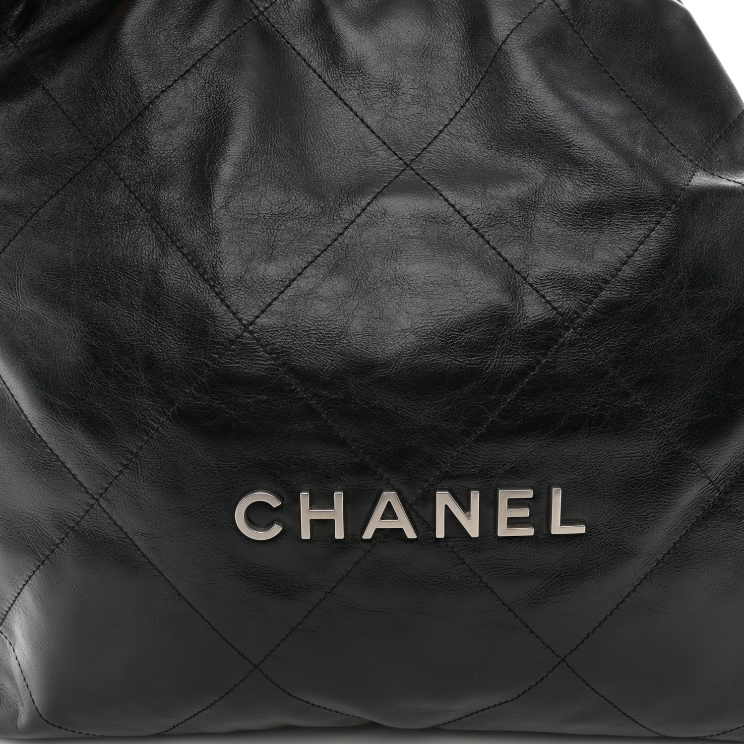 Chanel Shiny Calfskin Quilted Chanel 22 Black 9 of 11