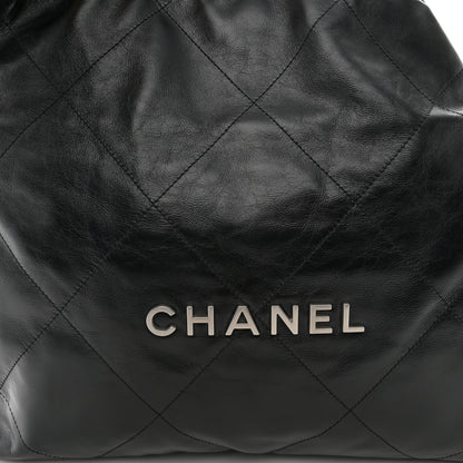 Chanel Shiny Calfskin Quilted Chanel 22 Black 9 of 11