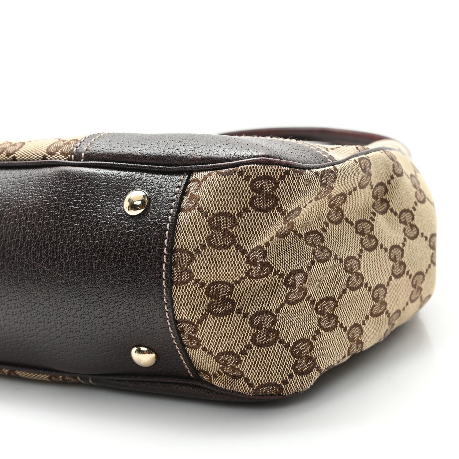 Gucci Monogram Medium Princy Tote Dark Brown 10 of 12