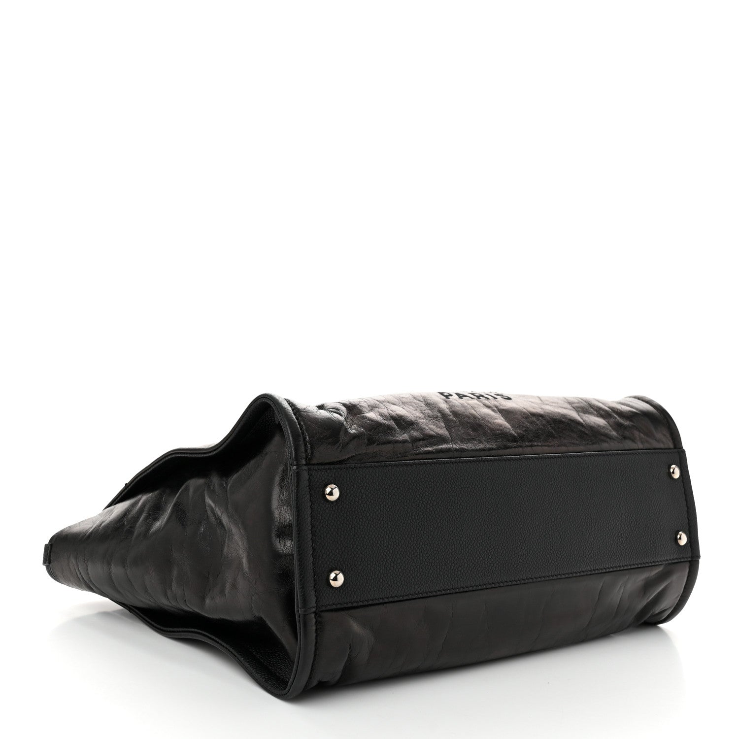 Chanel Glazed Calfskin Small Deauville Tote Black 4 of 10
